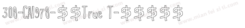 308-CAI978-常规True T字体转换